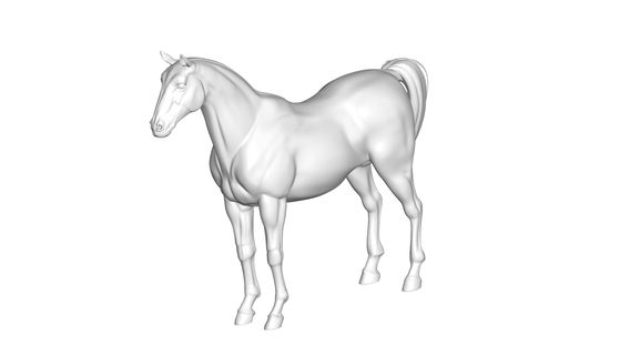 horse Art horse - sculpture animal art wall  3d print model - Mito3D