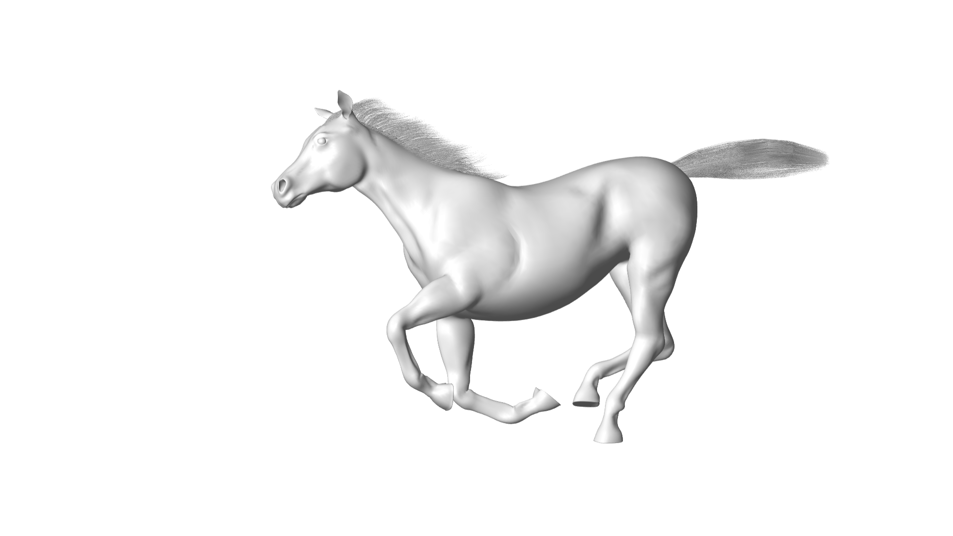 horse 3D print model - Mito3D