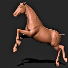horse 014 3d print model - Mito3D