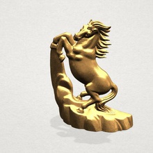 caballo 01 various 3d print house human people characters miniatures figurines statue sculpture zodiac horoscope zoo animal 3d print model - Mito3D