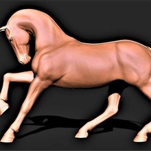 horse 023 3d print model - Mito3D
