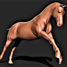 horse 030 3d print model - Mito3D