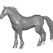 horse 3d model 3d print model - Mito3D