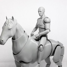 horse action figure art articulated stop motion animation 3d print model - Mito3D