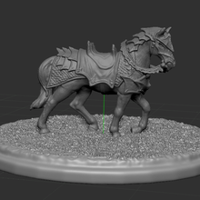 cavalo base animal diorama animais fera 3d print model - Mito3D