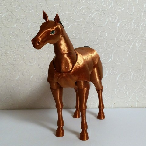 Pferd bjd verschiedene - Spielzeug Gelenk Tier 3D print model - Mito3D