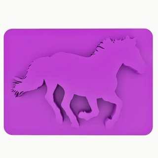 horse clay art stamp cssp43 cookie craft embosser embossed baker pottery polymer animal molds 3d print model - Mito3D