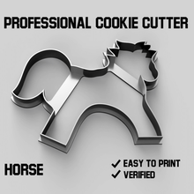 horse cookie cutter cookiecutter food unicorn animal christmas xmas 3d print model - Mito3D