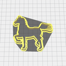 caballo Galleta cortador cortante 3d print model - Mito3D