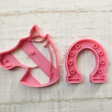 horse cutter set cookie cutters cookies horseshoe 3d print model - Mito3D