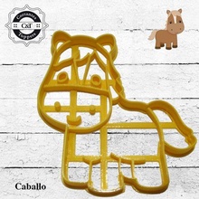horse cutters cookie cutter stl 3d files cold porcelain cookies 3d print model - Mito3D