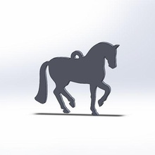 cavallo orecchini moda design carina cavalli orecchio 3d print model - Mito3D