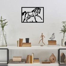 horse frame decor home animals wall sculpture 3d print model - Mito3D