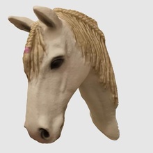 la cabeza de un caballo juego scan juguete los animales 3d print model - Mito3D