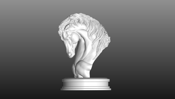 horse head 3d print model - Mito3D