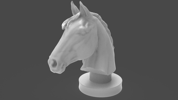 cavallo testa fallimento carina ragazzo animale domestico arredamento decorazione scolpire scultura arte statua 3d print model - Mito3D