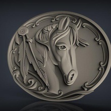 tête de cheval buste cnc art 3d print model - Mito3D