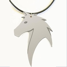 horse head neck chain fashion key key-chain keychain stylish 3d print model - Mito3D