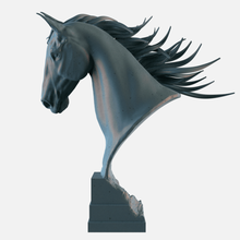 horse head statue sculpture 3d print model - Mito3D