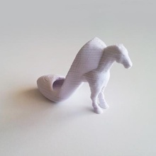 cavallo tacco alto scarpa moda 3d print model - Mito3D
