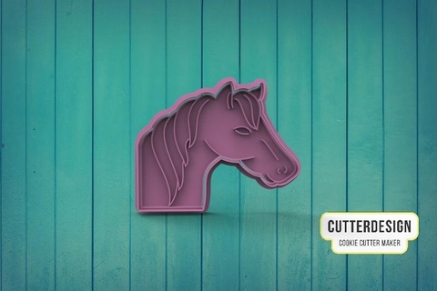 horse m6 Various cookie cutter cookies cake decoration cow farmer little farm girl stable barn zenon chick pintinho 3d print model - Mito3D