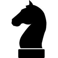 horse logo chess 3d print model - Mito3D