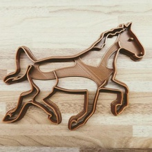 horse mare trot cookie cutter home fondant animal running jumping 3d print model - Mito3D