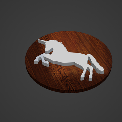 cavallo medaglione tondo pendente squillare animale umano uomo donna cerchio diamante cnc stampa spille distintivi 3d print model - Mito3D