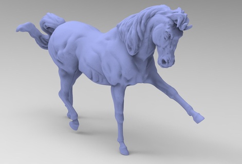 Pferd Modell Bein 3d print model - Mito3D