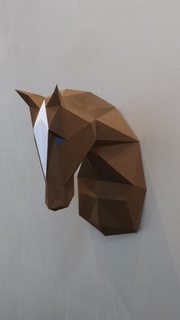 horse papercraft pepakura sculptures 3d print model - Mito3D