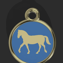 caballo colgante pendiente Moda animal etiqueta llavero collar 3d print model - Mito3D