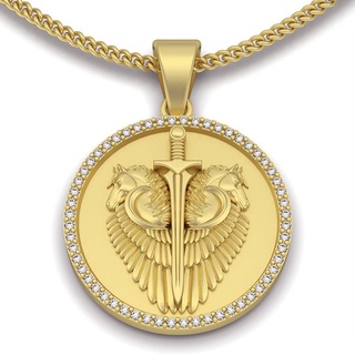 horse pendant horse pendant silver gold jewelry printable 3d model trend fashion design zbrush  3d print model - Mito3D