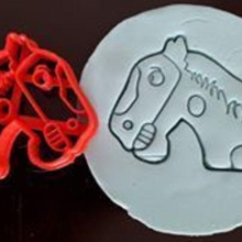 cavalo percheron zenon fazenda cortador de cookie a arte cabides biscoito agricultor pouco 3d print model - Mito3D