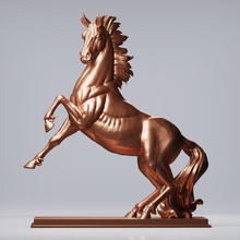 caballo escultura Arte estatua mitología listo imprimir imprimible zbrush Slaprinter decoración hogareña detalles finos animal mamífero granja juguete miniaturas recuerdo 3d print model - Mito3D