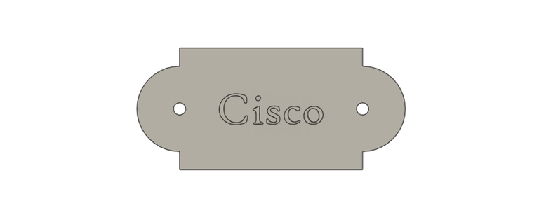 horse stall plate - cisco tag hanger decoration personal barn stable 3d print model - Mito3D