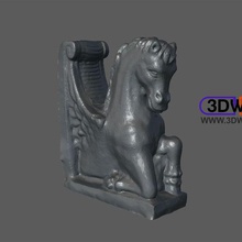 cavalo estátua de digitalização 3d pegasus a arte 123d 123dcatch catch Digitalização em animais o grotesco meshmixer scan escultura verifica réplicas 3d print model - Mito3D