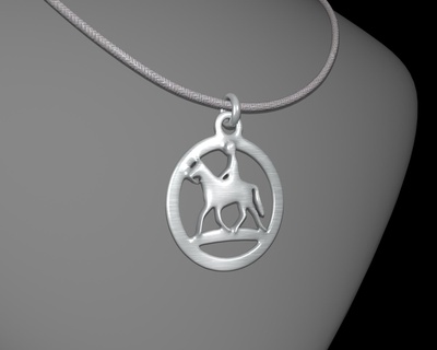 horse stl jewelry pendant gold bangle 3dsmax metal copper prototype casting bracelets necklaces animal 3d print model - Mito3D
