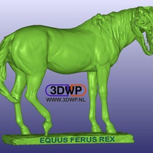 horse t-rex equus ferus rex art 3d scan animal artec contest dinosaur remix sculpture statue trexremix creatures 3d print model - Mito3D