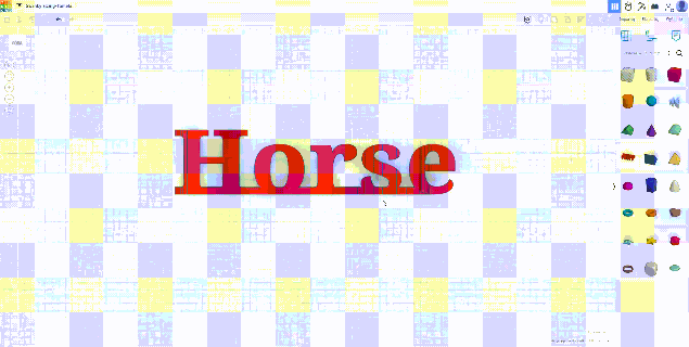 horse text fliper & shiluette flipper flip morphing jockey riding home docor decor art fliping gift perfect 3d print model - Mito3D