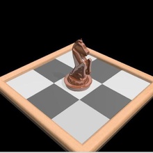 cheval piégé art maison ornement échecs élégant facile 3d print model - Mito3D