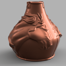 cheval de vase la maison pot l'équitation brique pierre médiévale déco fleur mur amphore vintage 3d print model - Mito3D