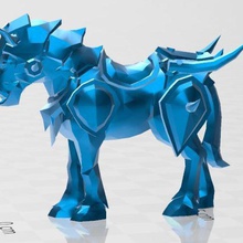 cheval de guerre jeux monture wow horde alliance la créature divers cadre l'alliance animaux 3d print model - Mito3D