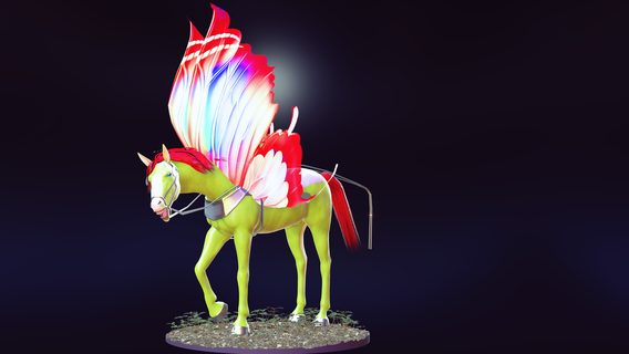 horse wings 3d model animated printing fbx rigged project download creature search select specific object describes like sports car poison dart frog locked horsearabian lockednature horseappal 3d print model - Mito3D