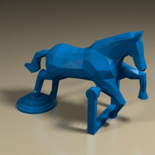 horse domaclassic art detail living room jump dressage 3d print model - Mito3D