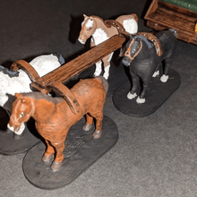 Pferde - 28mm spielen Spiel Spiele 3d print model - Mito3D