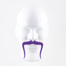 horseshoe mustachio fashion costumes accessories mustache hipster 3d print model - Mito3D