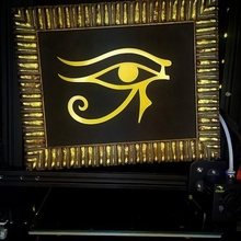 horus eye art hawkish egypt egyptian deco frame symbol 3d print model - Mito3D