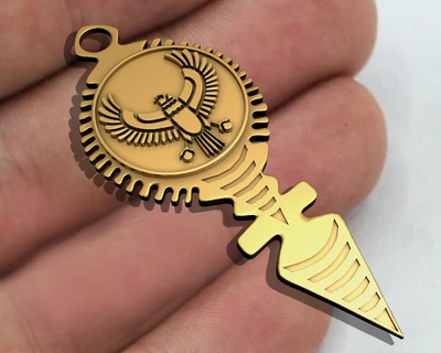 Horus şahin kuş Mısırlı kolye takı altın yazdırılabilir gümüş bileklik 3dsmax Mısır prototip stl baskı öğütme firavunlara ait Antik bilezikler kolyeler yazıtlar bokböceği 3d print model - Mito3D