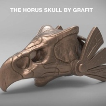 horus cranio arte Egitto oro antico 3d print model - Mito3D