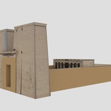 horus temple architecture Horustemple rompe bâtiment célèbre Architecture 3d print model - Mito3D